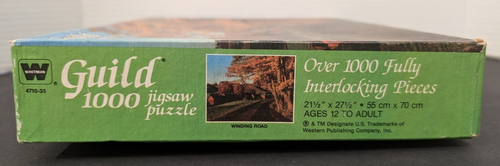 1000 Piece Guild Puzzle "Winding Road" Vintage NIB - Picture 5 of 6