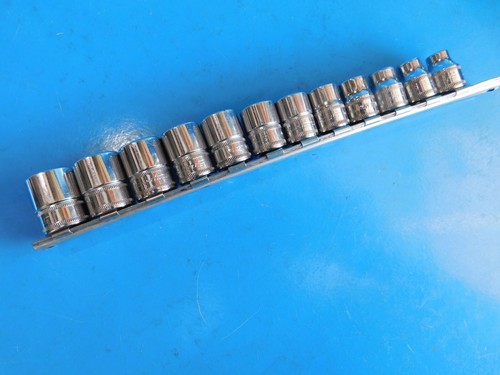 USED ,SNAP ON TOOLS 3/8 IN. DR. SHORT METRIC SOCKET SET , 12 PC. #212FSMY - Picture 4 of 5