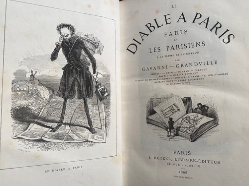 Gavarni. Grandville. Le diable à Paris. 4/4. + 1000 dessins 1868 - Picture 2 of 24