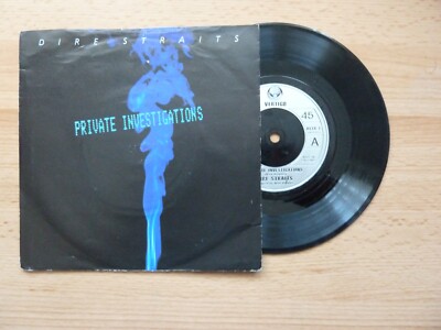 DIRE STRAITS (MARK KNOPFLER) - PRIVATE INVESTIGATIONS - 7'' P/S SINGLE - 1982