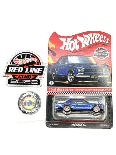 Hot Wheels RLC 1972 Nissan Skyline H/T 2000GT-R Chrome & Blue Lot Of 2 - Picture 3 of 6