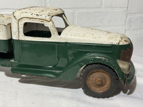 Vintage Buddy L Towing Service Pressed Steel All Original 23” L - Picture 20 of 24