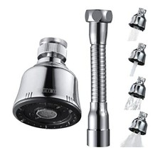 Sink Faucet Sprayer Attachment, Upgrade 4 Mode Adjustable Kitchen Faucet Head,