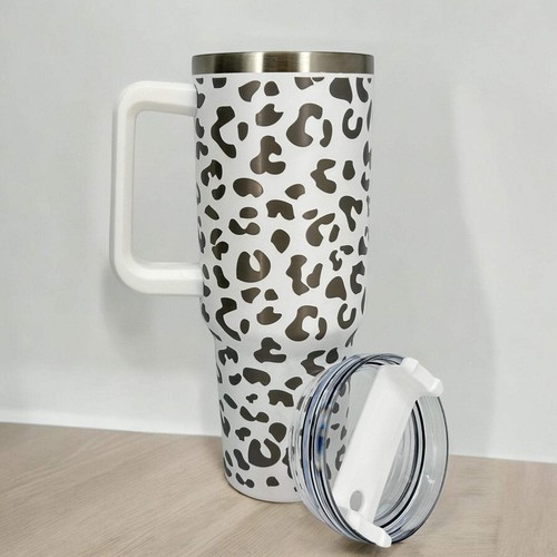 40 Unzen Becher mit Leopardenmuster - Trendy und isoliert für den täglichen Gebrauch - Bild 12 von 12
