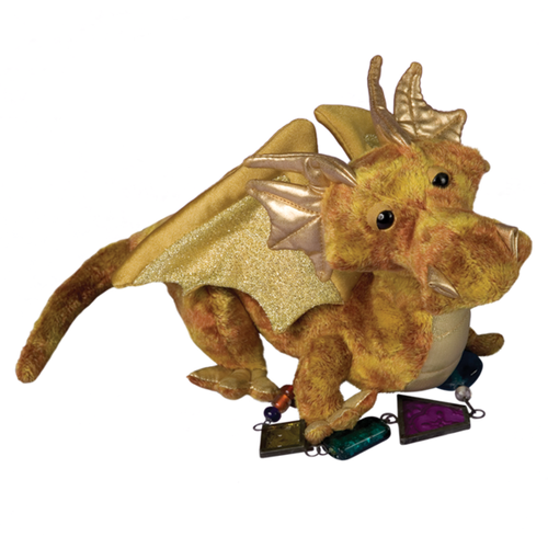 New Douglas Cuddle Toys Topaz Golden Dragon Stuffed Animal  #728