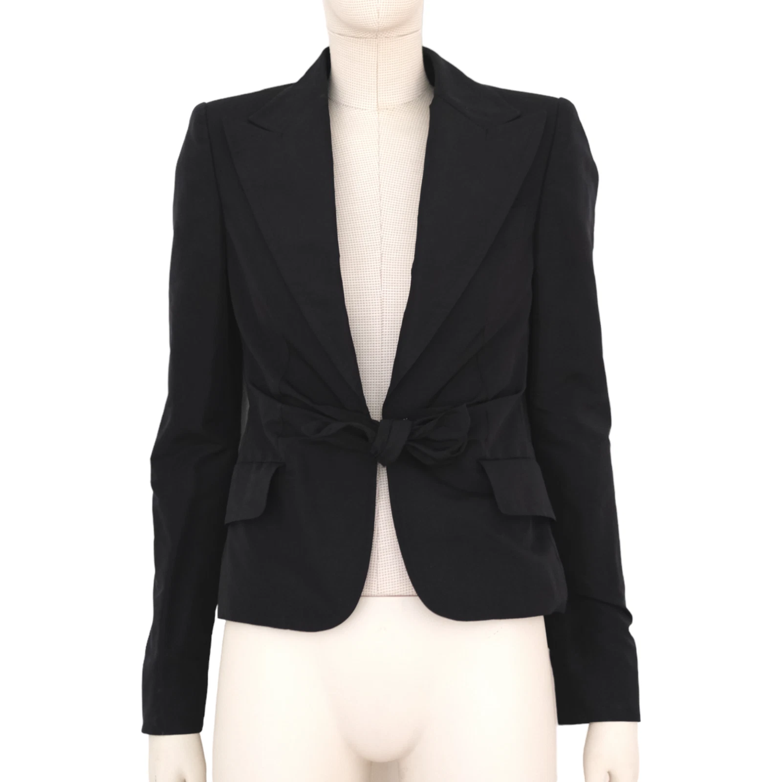 Blazer kimono à revers large Gucci FW2004 Tom Ford époque