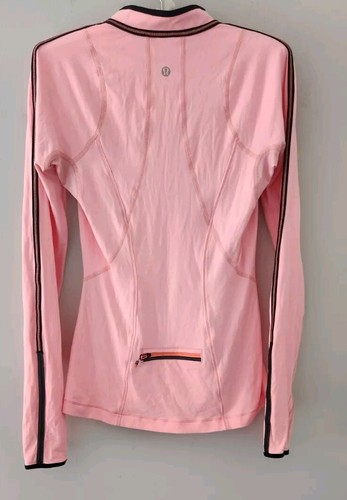 Maglione Lululemon Run Rise And Shine maglia manica corallo sbiancato foro pollice! 4 - Foto 7 di 10