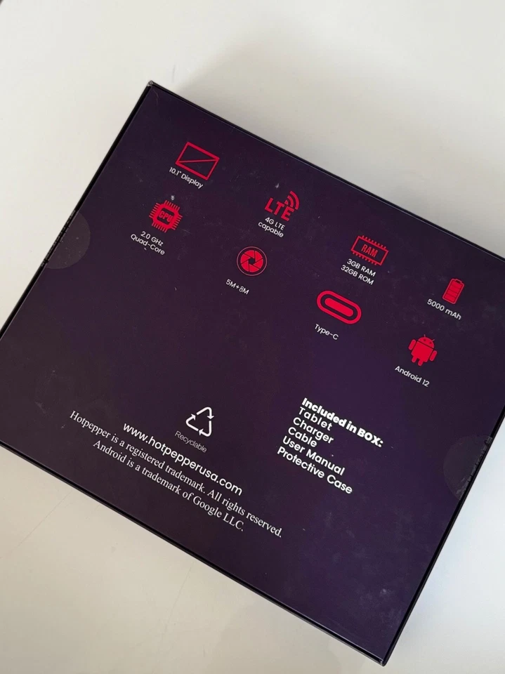 Nueva Tablet 10.1 Marca HotPeppers de Google Foto 4 de 4