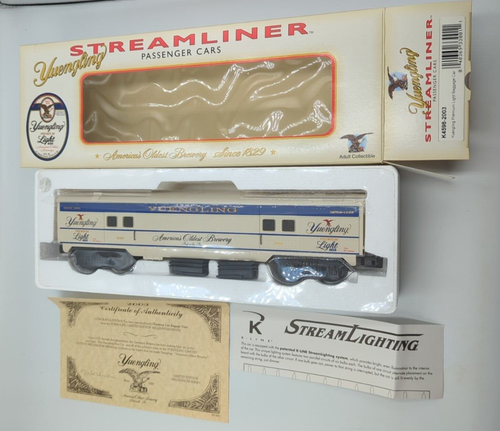 K-LINE Yuengling (2003) O Gauge Vintage Streamlined Passenger Baggage Car NOS - Picture 2 of 18