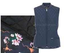 %%% Equipage Damen Reitweste Iris Steppweste klassisch Gr. 38 M navy  -14%