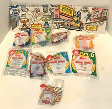 McDonald's Marvel Superhero's Toys Complete Set 8  U3 Toy  2 Bags All New '96