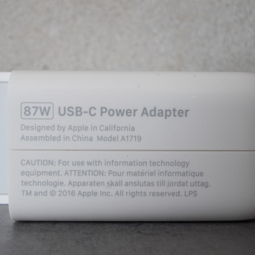 apple alimentatore usb-c da 87w power adapter a1719 MNF82ZM/A MNF82