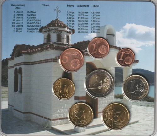 MDS ZYPERN CYPRUS EURO-KMS 2008 ZUR EURO-EINFÜHRUNG IM BLISTER - Bild 2 von 2