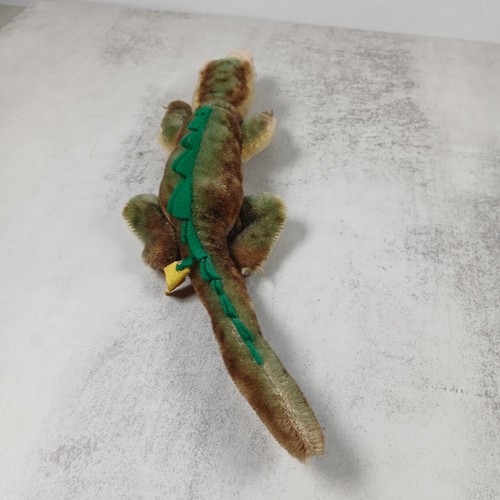 Vintage Steiff Gaty Krokodil 31 cm EAN 2315,00 mit Knopf, Flagge & Brustanhänger - Bild 5 von 10
