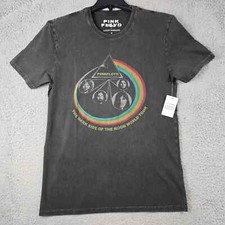 LUCKY BRAND PINK FLOYD Shirt MENS MEDIUM GRAY DARK SIDE ROCK Music CASUAL NWT