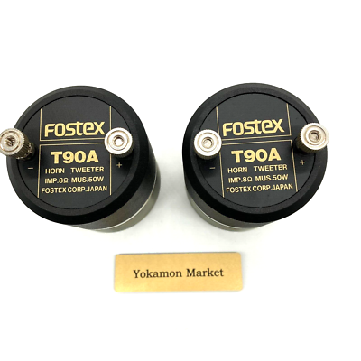 FOSTEX T90A Horn Super Tweeter sound Speaker 2Piece Set from
