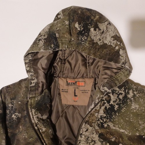 Red Head Silent Hide Strata Youth Camouflage Hooded Hunting Jacket Size L - Picture 2 of 8