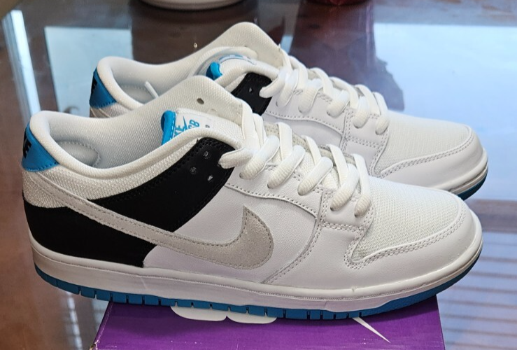 Men's Nike SB Dunk Low Pro White/Neutral Grey-Black | eBay
