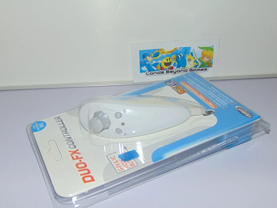 Datel Duo-FX Turbo White Wii Nunchuck Controller Nintendo Wii Wii U New Sealed - Image 4 of 4