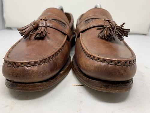Allen Edmonds Maxfield 50014 Dark Chili Tassel Loafers Slip On Shoes Size 11 D - Picture 4 of 11
