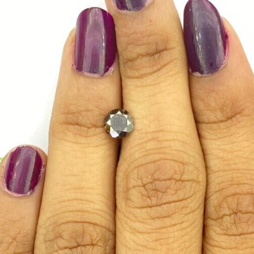 Loose Natural Diamond 0.72tcw 5.7mm Brown Round Diamond Brilliantcut Diamond - Picture 8 of 18