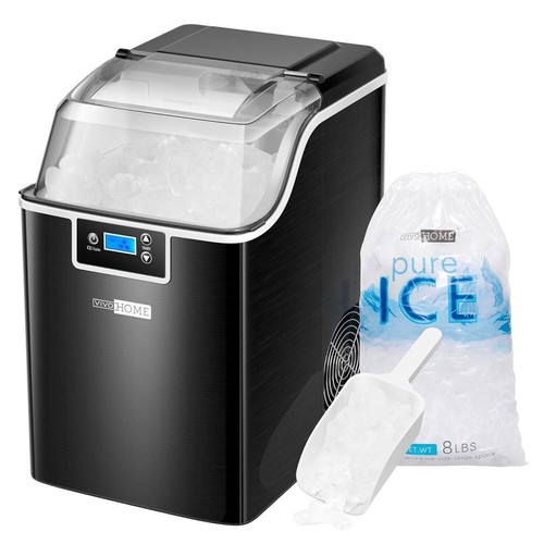 Nugget Ice Maker Countertop 33Lbs 44Lbs Portable Ice Cube Machine Self-Cleaning - Picture 19 of 27