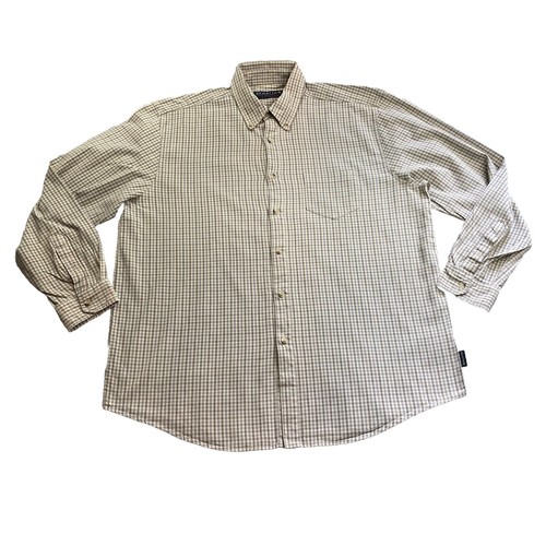 Regatta Outdoors Herren Hemd Größe XL beige kariert Freizeit Langarm Knopfleiste