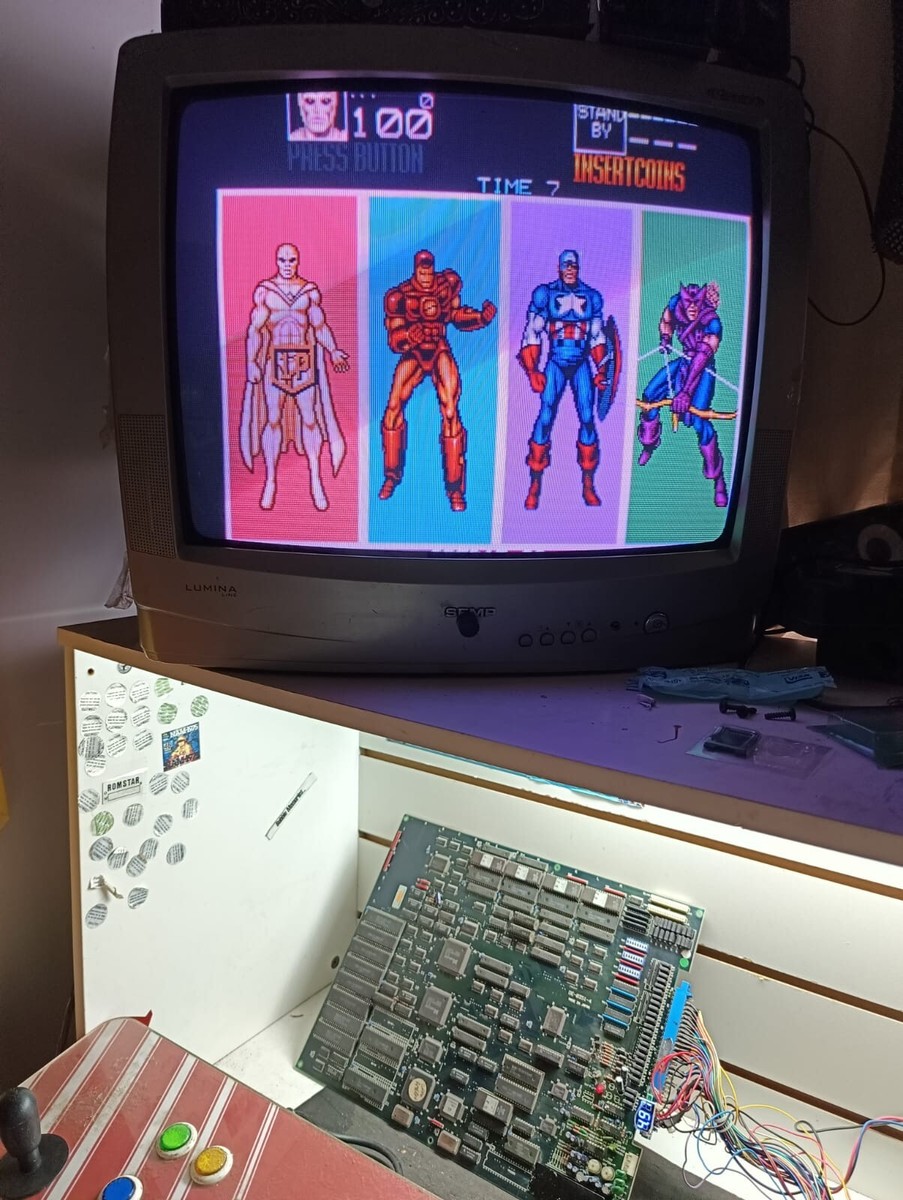 アーケード基板 キャプテンアメリカ アンド ジ・アベンジャーズ Captain America and the Avengers Data East JAMMA Arcade PCB