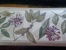 4 Rolls Croscill Home Wallpaper Wall Border Floral Autumn Leaves