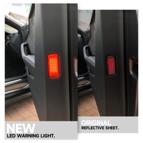 8x Per Audi A3 A4 A6 A7 A8 Q5 Q7 Q8 Rosso LED Porta Pozzanghera Luci di Cortesia - Foto 5 di 11