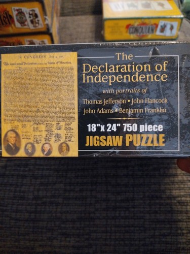 The Declaration of Independence 750 Piece Puzzle New 18 x 24 - Picture 4 of 6