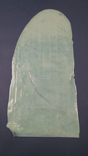 Vintage 70's Orient & Flume Hand Rolled Ripple Art Glass Sheet Ultra Rare - Bild 7 von 11