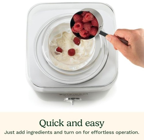 Ice Cream Maker, Frozen Yogurt Machine, 2-Qt. Double-Insulated Freezer Bowl, New - Picture 4 of 6