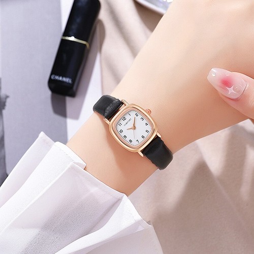 DAMEN ARMBANDUHR LEDER DAMENUHR QUARZUHR UHR UHREN SCHMUCK ACCESSOIRS (NEU) - Bild 2 von 3