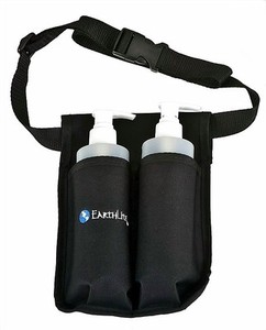 Earthlite-Double-Massage-Oil-amp-Lotion-Holster-2-x-8-Oz-Pump-Bottles-Included