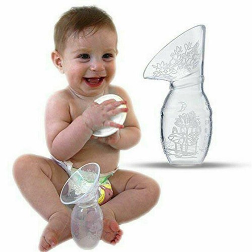 1*Manual Nursing Strong Suction Silicone Breast Pump Mom Breastfeeding MilkSaver - Picture 9 of 14