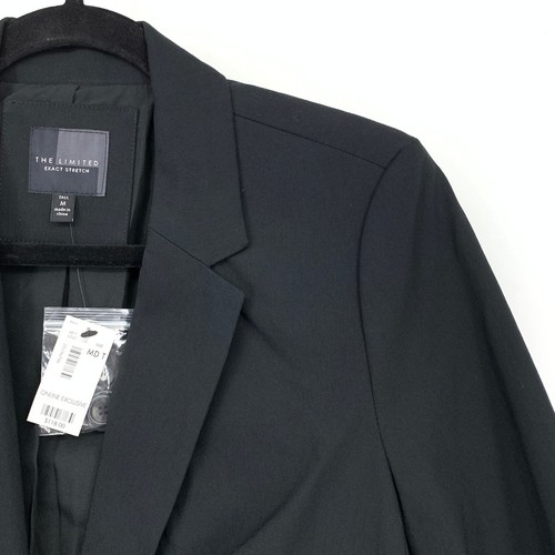 The Limited Einknopf Blazer Jacke Damen Gr. M Tall schwarz exakter Stretch NEU - Bild 3 von 7