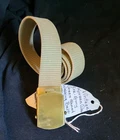 VINTAGE WW2 MILITARY BELT  WITH  SOLID BRASS BUCKLE