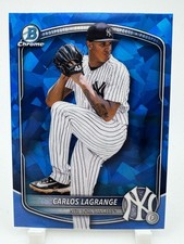 🔥CARLOS LAGRANGE 2025 BOWMAN CHROME DRAFT SAPPHIRE YANKEES BDC-132