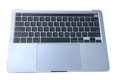 Genuine Macbook Pro 13" A2338 M1 2020 Top Case Palmrest Keyboard - Space Gray A
