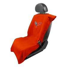 Seat Armour Towel Seat Cover and Protector for Corvette C8, Red