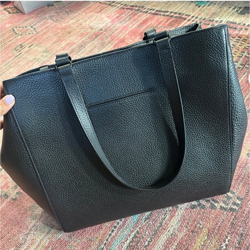 DAGNE Dover Allyn Leather Tote in Black - Bild 2 von 7