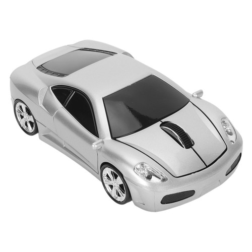 Wireless Mouse Silver Sports Car Style 2.4GHz USB Receiver 1600DPI LED Headl Fit - Bild 4 von 23