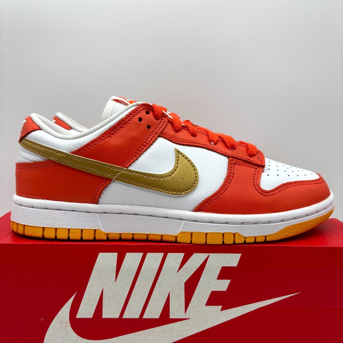 Nike Dunk Low University Gold Orange Athletic Shoes Size Women's - Main Image