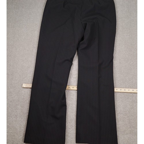 Le Suit Pant Suit Women 12 Black Purple Pinstripe Career - Picture 18 of 19