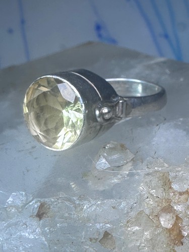 Vintage Gift Ring riesig gelb CZ Sterlingsilber Gr. 6 Damen Mädchen - Bild 14 von 14