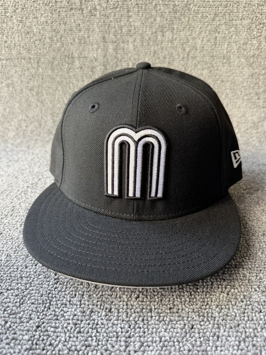New Era Mexico 59FIFTY Fitted Black 7 1 4 Baseball Cap Hat