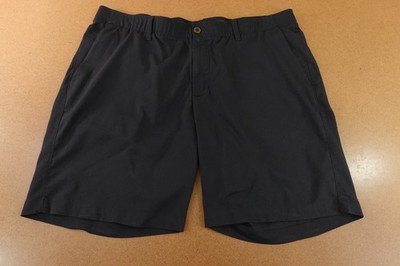 Under Armour Mens 42 Black Heatgear Tech Comfort Golf Performance Chino Shorts