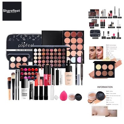 All In One Makeup Kit, Make up set für frauen, Schminkkoffer mädchen, Kosmeti...