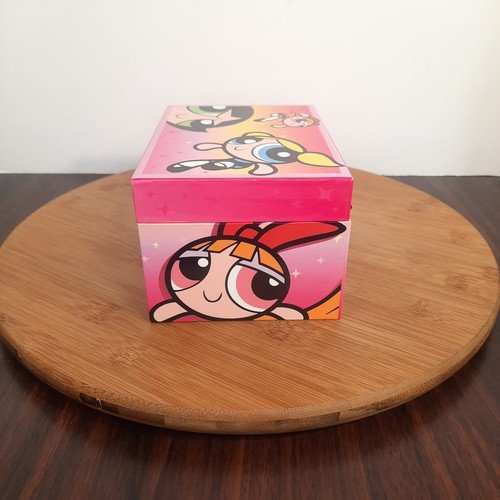 Portagioie musicale vintage PowerPuff ragazze pelliccia Elise Cartoon Network 2001 - Foto 3 di 14